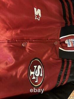 Vintage 90's Starter NFL Pro Line San Francisco 49ers Bomber Jacket (Size Large)