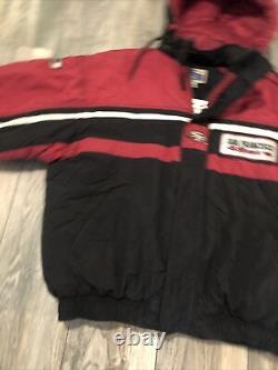 Vintage 90's Starter San Francisco 49ers NFL Puffer Hooded Jacket Men's XL
