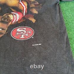 Vintage 90s 1995 NFL San Francisco 49ers T-Shirt Double Sided Print Size Xl