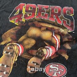 Vintage 90s 1995 NFL San Francisco 49ers T-Shirt Double Sided Print Size Xl