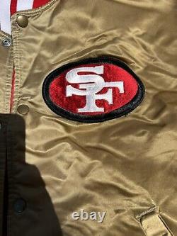 Vintage 90s NFL Starter Pro Line San Francisco 49ers Satin Jacket Size Large