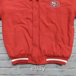 Vintage 90s San Francisco 49ers Hooded Parka Jacket by Starter Size L