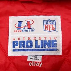 Vintage 90s San Francisco 49ers Hooded Puffer Jacket L Logo Athletic Pro Line