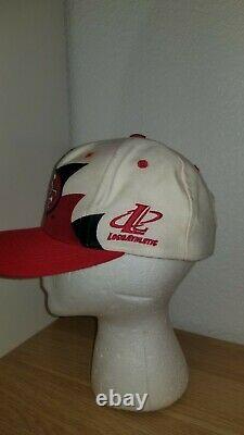 Vintage 90s San Francisco 49ers Logo Athletic DOUBLE Sharktooth Snapback Hat