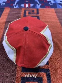 Vintage 90s San Francisco 49ers Logo Drew Pearson Bolt Snapback Hat Cap NFL