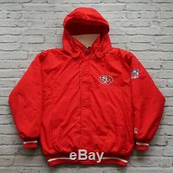 Vintage 90s San Francisco 49ers Parka Jacket by Starter Size L