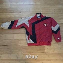 Vintage 90s San Francisco 49ers Pro Line Starter Jacket Windbreaker Mens Medium