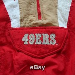 Vintage 90s San Francisco 49ers Pullover Parka Jacket by Starter Size XL