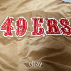 Vintage 90s San Francisco 49ers Satin Jacket by Starter M Made in USA Niners