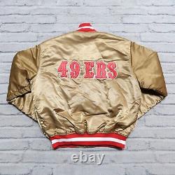 Vintage 90s San Francisco 49ers Satin Jacket by Starter Made in USA 2