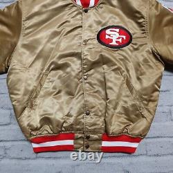Vintage 90s San Francisco 49ers Satin Jacket by Starter Made in USA 2