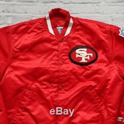 Vintage 90s San Francisco 49ers Satin Jacket by Starter Size L