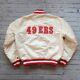 Vintage 90s San Francisco 49ers Satin Jacket by Starter Size XL Made in USA