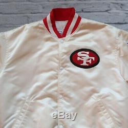 Vintage 90s San Francisco 49ers Satin Jacket by Starter Size XL Made in USA