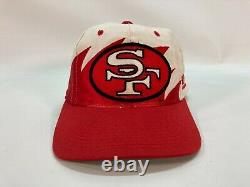 Vintage 90s San Francisco 49ers Sharktooth Snapback Hat Logo Athletics RARE