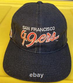Vintage 90s San Francisco 49ers Sports Specialties Script Snapback Hat Cap NFL