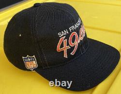 Vintage 90s San Francisco 49ers Sports Specialties Script Snapback Hat Cap NFL