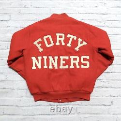 Vintage 90s San Francisco 49ers Wool Varsity Jacket by Chalk Line Made in USA