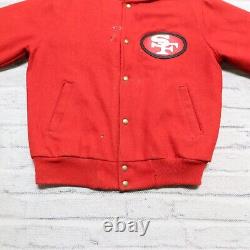 Vintage 90s San Francisco 49ers Wool Varsity Jacket by Chalk Line Made in USA