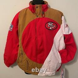 Vintage 90s San Francisco SF 49ers Apex One JACKET NFL ProLine CIRCLE NEW OldStk