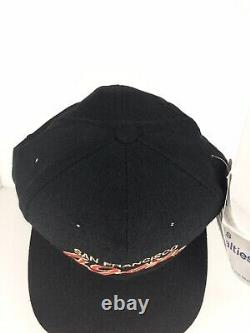 Vintage 90s Sports Specialties San Francisco 49ers Script Hat Cap Black Dome