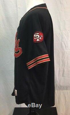 Vintage 90s Starter SAN FRANCISCO 49ERS Baseball Style Jersey RARE Button Up