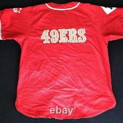 Vintage 90s Starter San Francisco 49ers Baseball Jersey NFL Football Size Large