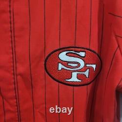 Vintage 90s Starter San Francisco 49ers Pinstripe 2 Sided Baseball Jersey Mens L