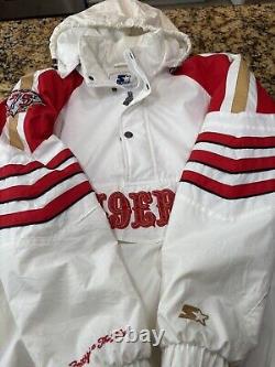 Vintage 90s Style San Francisco forty niners starter pullover jacket 75 #FTTB