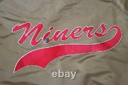 Vintage'91 Chalk Line NFL San Francisco 49ers XL Forty Niners Gold Satin Jacket