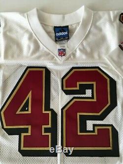 Vintage Adidas San Francisco 49ers Ronnie Lott White Jersey Brand New Size 48