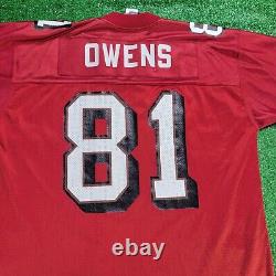 Vintage Adidas Terrell Owens #81 San Francisco 49ers NFL Football Jersey Sz L