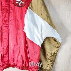 Vintage Apex One Pro Line San Francisco 49ers Men's 4X Jacket 90s 100% Original