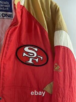 Vintage Apex One Pro Line San Francisco 49ers Men's L Jacket 90s 100% Original