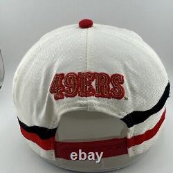 Vintage Apex One San Francisco 49ers Adjustable Snapback Hat Wave Splash White