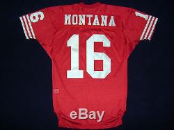 Vintage Authentic Joe Montana San Francisco 49ers Wilson Pro Line Jersey Sz 44