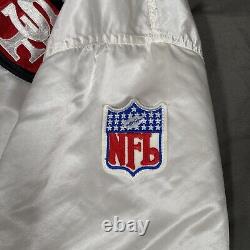 Vintage Authentic ProLine Starter Jacket San Francisco 49ers White Satin Mens XL
