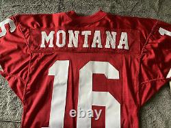 Vintage Authentic Wilson Joe Montana San Francisco 49ers Game Cut NFL Jersey 38