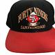 Vintage Blackdome San Francisco 49ers Snapback Diamond Spellout Logo AJD Hat Cap