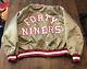 Vintage Chalk Line San Francisco 49ers Gold Satin Jacket Men XL Forty Niners NFL