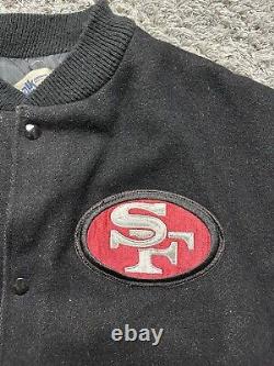 Vintage Chalk Line San Francisco 49ers Wool Leather Varsity Jacket Men's XL