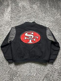 Vintage Chalk Line San Francisco 49ers Wool Leather Varsity Jacket Men's XL