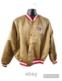 Vintage Chalkline Men's San Francisco 49ers Satin Bomber Varsity Jacket XL