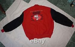 Vintage DeLong 1990s Era San Francisco 49ers Mens Wool Jacket XL New Never Worn