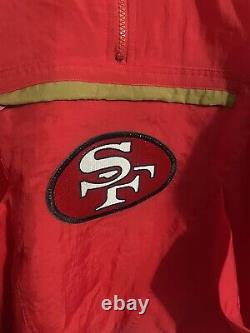 Vintage Early 90s San Francisco 49ers Apex One Light Jacket Size Medium