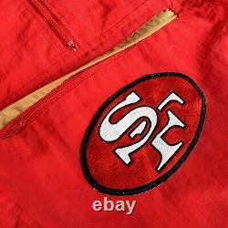 Vintage Early 90s San Francisco 49ers Apex One Light Pullover Jacket Size Large