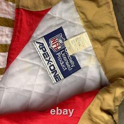 Vintage Early 90s San Francisco 49ers Apex One Light Pullover Jacket Size Large