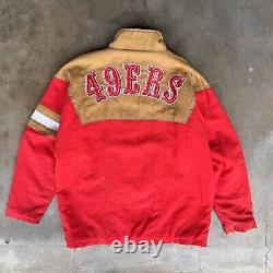 Vintage Early 90s San Francisco 49ers Apex One Light Pullover Jacket Size Large