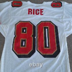 Vintage Jerry Rice San Francisco 49ers Jersey Wilson White NFL Apparel Clean