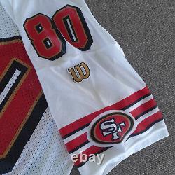 Vintage Jerry Rice San Francisco 49ers Jersey Wilson White NFL Apparel Clean